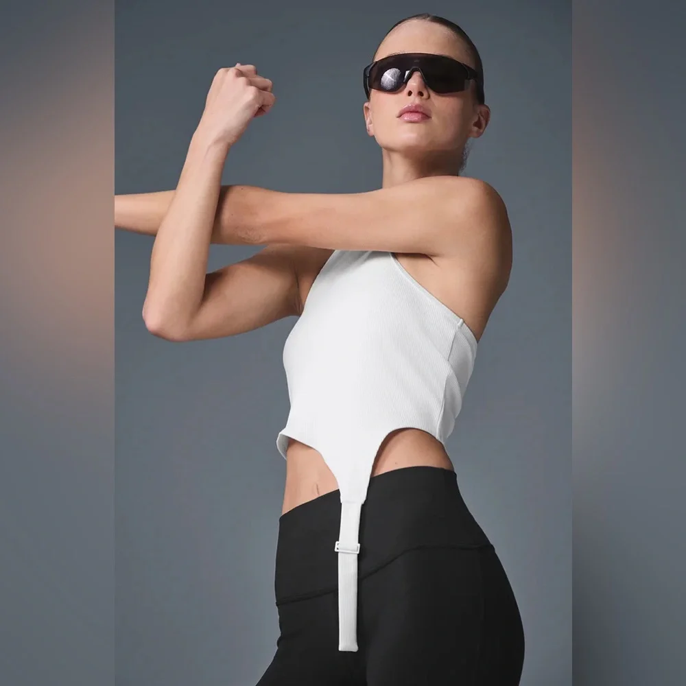 ALO YOGA | ✨NEW✨ Alosoft Ribbed Revelation Tank in White